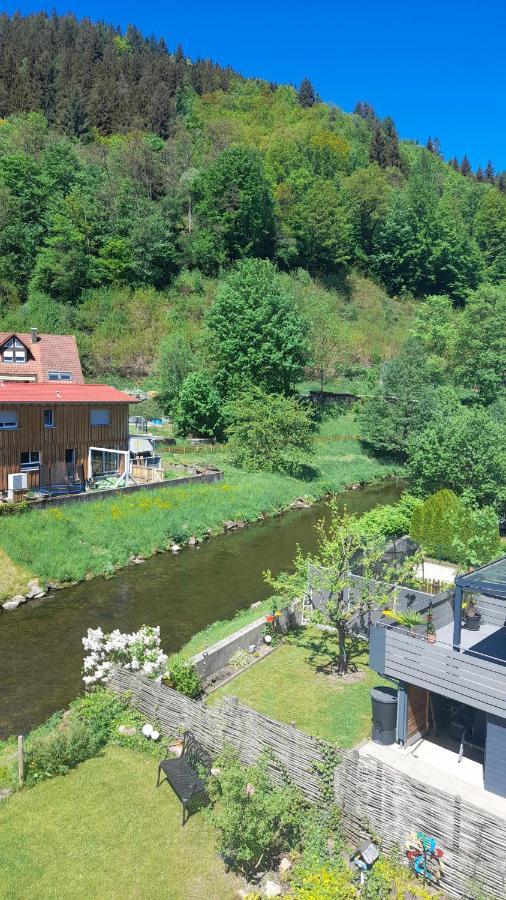 Ferienwohnung Am Enzufer Mit Balkon In Bad Wildbad Im Schwarzwald Bagian luar foto
